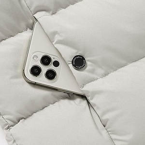 Chaqueta de Invierno para Hombre, Acolchada, con Cuello Alto, Impermeable, Transpirable, de Nailon/Poliéster, de Alta Calidad para Exteriores - Product Image 3