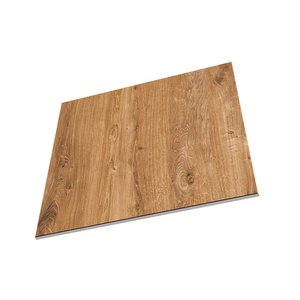 공장 직접 600*600mm 광택 유리화 목재 타일 미끄럼 방지 목재 인테리어 용 세라믹 바닥 타일 - Product Image 4