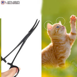 Fórceps Kelly hemostáticos con revestimiento negro Premium Sistema de bloqueo seguro Acero inoxidable de grado quirúrgico de alta calidad - Product Image 6