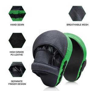 Factory Priced 2024 Focus Mitts 8oz Leather Training Gloves for <b>Boxing</b> Kickboxing <b>and</b> Martial Arts Punching Mitts - Product Image 2