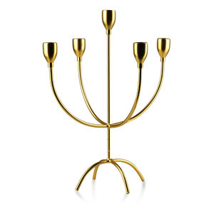 Candelabro de 5 brazos de diseño elegante-Pall Mall (níquel negro) portavelas de Metal único para decoración del hogar - Product Image 2