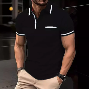 Camisetas Casuales para Hombre al por Mayor, Color Personalizado, 100% Poliéster, Manga Corta, Impresión Personalizada, Alta Calidad, Antiarrugas - Product Image 2