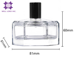 Bouteilles de parfum en verre carrées de logo et de couleur personnalisées en gros directement d'usine dans les tailles 30ml 50ml 100ml - Product Image 1