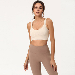 Débardeur d'entraînement sans manches réversible léger XL pour femmes sans couture haut pour soutien-gorge de sport haut court à séchage rapide Simple Yoga Gym - Product Image 4