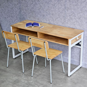 Conjunto de Muebles Escolares: Escritorio de Madera Cómodo para Estudiantes con Cajón (140x50cm) y 2 Sillas, Modelo BGHS007 - Product Image 5