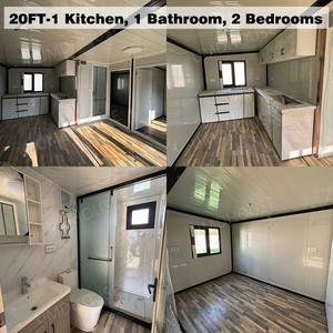 Maison <span class=keywords><strong>de</strong></span> Luxe Portable 10Ft 20Ft 40Ft, 2 Chambres, Maisonnette Extensible 20x20, Autonome et Hors Réseau - Product Image 2