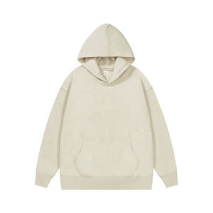 Logotipo personalizado ropa de calle de alta calidad 500 GSM 100% algodón polar grueso peso pesado suéter sudaderas con capucha de gran tamaño hombres - Product Image 4