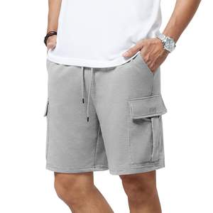 Pantalones cortos de calidad superior para hombre, pantalones cortos holgados informales de algodón hasta la rodilla para hombre, pantalones cortos de carga de gran tamaño para hombre - Product Image 3