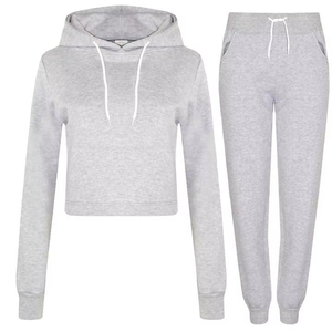 OEM Women's 2-Piece Comfortable Sweatsuit Jogging Tracksuit Latest Fashion Winter Outdoor Sportswear Tracksuit Set XXL Size - Product Image 4