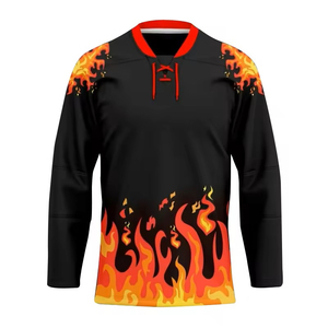 Meistverkaufte OEM 202 Neue Trendige Hochwertige Digital-Bedruckte 100% Polyester Maßgefertigte Atmungsaktive Schnelltrocknende Eishockey-Trikots - Product Image 1