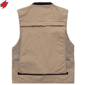 Gilet cargo multi-poches pour hommes, pour l'escalade, le tir, la photographie, l'accrochage, le pêcheur et le journaliste - Product Image 6