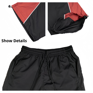 Pantalones Deportivos de Nylon a Rayas Personalizados para Mujer, Ligeros, de Secado Rápido, con Estampado de Serigrafía, Holgados, con Cordón Ajustable - Product Image 4