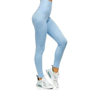 Legging Confortable et Léger pour Femme à Taille Haute, Design Unique, Respirant, Anti-Bactérien, Style Décontracté, Spandex/Polyester - Product Image 3