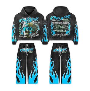 2025 personalizable peso pesado DTG lado raya pantalón Diseño de Moda de invierno con diamantes de imitación chándal serigrafía incluida - Product Image 4