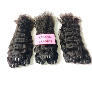 100% Extensiones de cabello humano virgen indio natural Proveedor Cutícula alineada Procesamiento químico Ninguno Estilo de onda Paquete al por mayor - Product Image 3