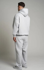 2025 nuevo diseño de la mejor calidad Simple Color en blanco 100% algodón puro tela transpirable de alta calidad hecho hombres mejor precio chándales - Product Image 5