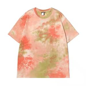 Diseño personalizado Tie Dye Oversize para hombre Camiseta calidad gruesa algodón Casual camisetas de talla grande hombres camiseta de alta calidad para el verano - Product Image 5