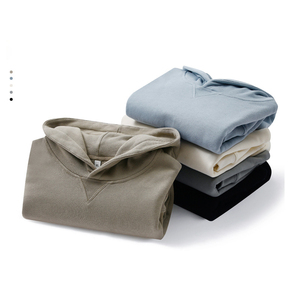 Sweats à capuche vierges grande taille sweats à capuche pour hommes Logo personnalisé imprimé Styles de couleur claire brodés 360g 100% coton unisexe - Product Image 5