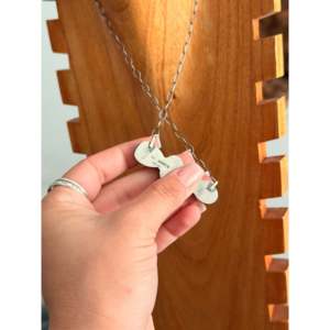 Eli Skeets Golden Hills Turquoise & Sterling <b>Silver</b> Bar <b>Necklace</b> for Gift Occasions - Product Image 4