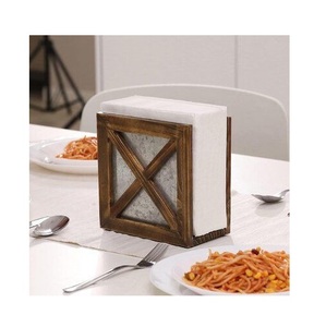 Luxury Metal Handmade Napkin <b>Holder</b> for <b>Kitchen</b> Brown <b>Tissue</b> Organizer Dining Table Stylish Functional SAAZ HANDICRAFTS NH-018 - Product Image 1
