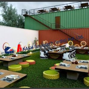 Restaurant en conteneur moderne Aire de restauration de luxe Restaurant en conteneur moderne pour affaires rapides - Product Image 2