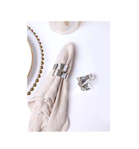 Decorative <b>butterfly</b> shaped golden metal napkin ring stylish spring themed <b>table</b> accessory for celebrations or garden parties - Product Image 1