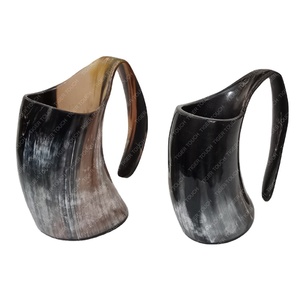 Jarra de cerveza de cuerno de búfalo grande disponible para suministro al por mayor a granel de una pieza - Product Image 1