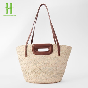 Handwoven Seagrass <b>Storage</b> Basket Home Decorative Christmas Decorations Gifts Laundari Basket jiahao <b>Storage</b> Boxes & Bins OEM - Product Image 1