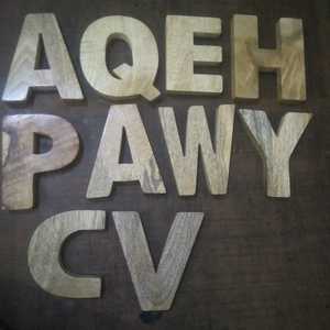 Unfinished Wooden Letters <b>Sign</b> Welcome Letter For Home <b>Bar</b> Classroom Wedding Party With Storage Tray Made Of Wood - Product Image 6