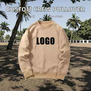 Sudadera de Cuello Redondo de Alta Calidad, 100% Algodón, Lisa, de Invierno, Ecológica, de Forro Polar, Unisex, con Logotipo Personalizado, Estampada - Product Image 4