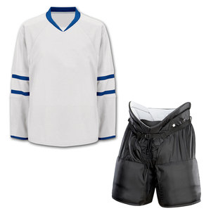 Jersey de Hockey sobre Hielo Transpirable Hecho a Medida con Rayas, Logotipo del Equipo en Tela Tackle Twill, Impresión por Sublimación, Servicio OEM para Uniformes - Product Image 4