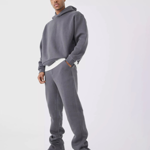 Nouveau modèle de survêtements en éponge française pour hommes impression bouffante Streetwear pantalons de survêtement personnalisés en coton pour hommes - Product Image 1