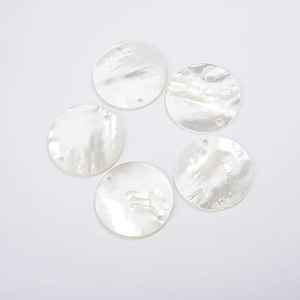 Feuilles de vadrouille en nacre naturelle de 40mm, forme carrée, ébauches de style croisé - Product Image 2