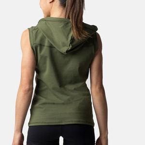 High Quality Custom Printed <b>Sleeveless</b> <b>Men's</b> <b>Pullover</b> Hoodie for Gym Workout Running Sublimation 3D Digital Printing - Product Image 4