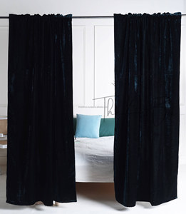 Vente chaude Double Couche 100% Velours Tissu Fenêtre Rideaux Élégant De Luxe Hôtel Chambre Porte Blackout Rideaux Pour Le Salon - Product Image 2