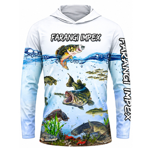Camiseta de Pesca Personalizada con Protección Solar UPF 50, Manga Larga, con Capucha, Absorbe la Humedad, Secado Rápido, Ligera, Modelo 2026 - Product Image 1