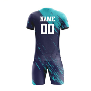 Ensembles de maillots de football américain de football rétro en gros Uniforme d'entraînement de créateur original Imprimé Couleurs de l'équipe Manches courtes Longueur - Product Image 2