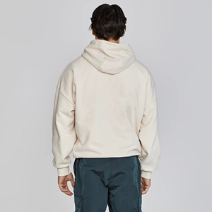 Sweat à capuche unisexe de haute qualité 100% coton lavé 440g DIY respirant à fermeture éclair à manches longues surdimensionné décontracté avec cordon de serrage pour l'hiver - Product Image 1