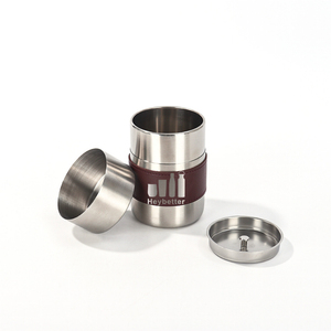 Thép không gỉ Nhà bếp thực phẩm lưu trữ căn cứ cà phê Bar phụ kiện đậu trà <span class=keywords><strong>container</strong></span> với da cup chủ biểu tượng tùy chỉnh - Product Image 1
