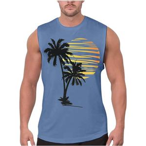 Débardeur sans manches personnalisé par sublimation pour hommes, respirant, pour entraînement et gym, fournisseur d'usine OEM, marque privée pour hommes - Product Image 1