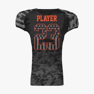 Camiseta de Fútbol Americano Personalizada de Manga Corta, Estampada, Talla Grande, de Malla/Poliéster, de Alta Calidad, Transpirable, para Entrenamiento de Equipo - Product Image 4