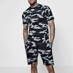 Conjuntos Cortos de Verano Personalizables y Transpirables 100% Algodón para Hombre, Corte Regular, Dos Piezas, Ropa Urbana Informal, Top OEM para Adultos de Primera Calidad - Product Image 2