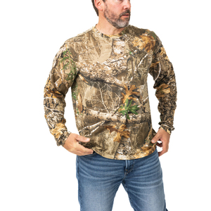 Venta al por mayor de alta calidad Jersey logotipo personalizado gráfico sublimación al aire libre caza pesca desgaste de los hombres camisas de camuflaje - Product Image 3