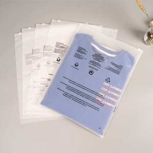 Custom Clothing Packaging <b>Bag</b> OEM Factory Direct Plastic T Shirt <b>Zipper</b> <b>Storage</b> <b>Bags</b> High Quality Supply <b>with</b> Custom Thickness - Product Image 2