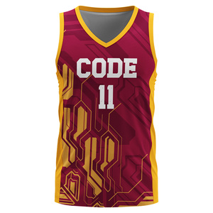 Camiseta de Baloncesto Personalizable con Panel de Malla, Ventilación Extra, Antibacteriana, 100% Poliéster, Estilo Retro para Cancha Urbana - Product Image 1