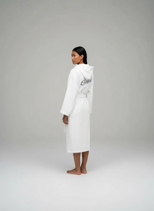 Albornoz de Baño para Adultos, de Algodón Turco, Tejido de 4 Capas, Ecológico, de Secado Rápido y con Rayas - Product Image 4