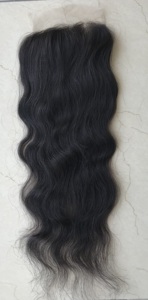 Venta al por mayor de cabello indio Remy cutícula alineada recta 5x5 extensiones de cabello de encaje transparente Envío de DHL - Product Image 5