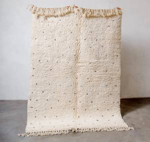 Alfombra de bereber marroquí para decoración de la cama, felpudo auténtico hecho a mano de Beni Ourain, Gabeh - Product Image 2