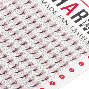 Extensiones de Pestañas de Fibra PBT Coreana Pre-Adheridas con Pegamento, Tipo Mink, Coloridas, Hechas a Mano, Punta Puntiaguda, Curvatura CC, 4-25mm, ¡Gran Venta! - Product Image 4