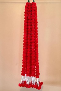 พวงมาลัยดอกไม้ดาวเรืองพวงมาลัยตกแต่งงานแต่งงานแบบอินเดียตกแต่งงานปาร์ตี้ของตกแต่งดอกไม้สตริงเทศกาลดอกไม้ ganpati navratri ขึ้นบ้าน - Product Image 3